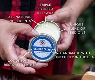 All-Natural Leather Cream - Restores and Protects Smooth Leather - Made with Triple Filtered BeesWax - Made in the USA!