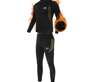 Men’s Thermal Underwear Set, Sport Long Johns Base Layer for Male, Winter Gear Compression Suits for Skiing Running